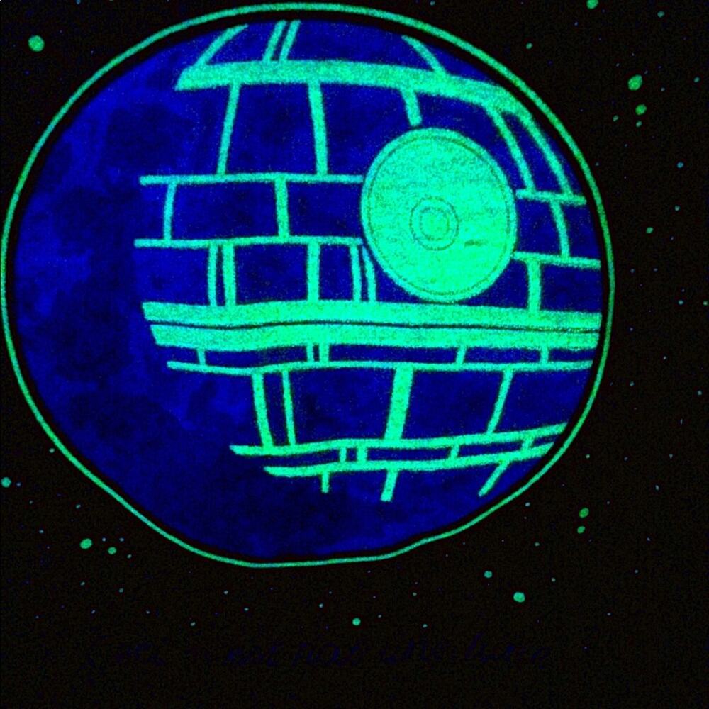 STAR WARS UNISEX ‘THATS NO MOON’ DEATH STAR HOODIE SWEATSHIRT SIZE SMALL - Picture 5 of 9